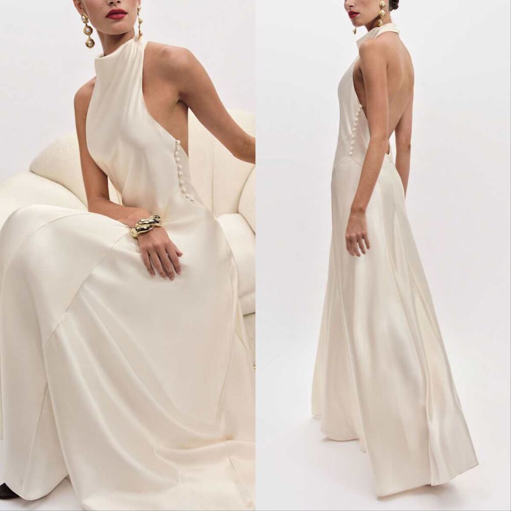 Reformation Roy Satin Dress